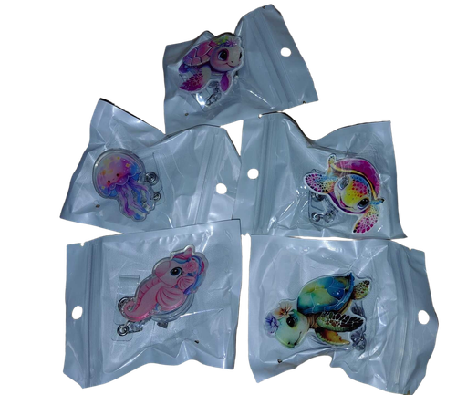 [IMBX088] Badge Reel Acrylic Holder 5 Asst Designs