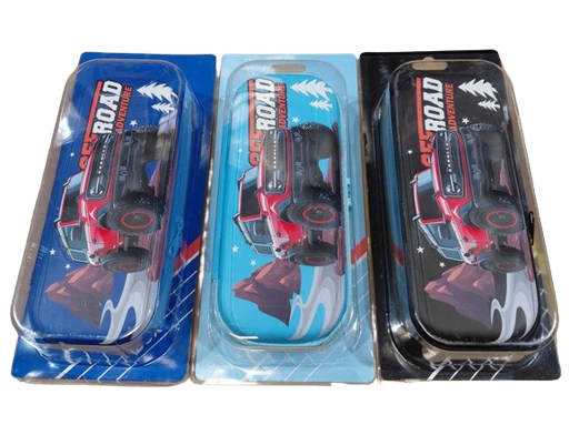 [IMBX155] Pencil Case MONSTER TRUCK Off Road Adv. Asst. Cols (Molded)