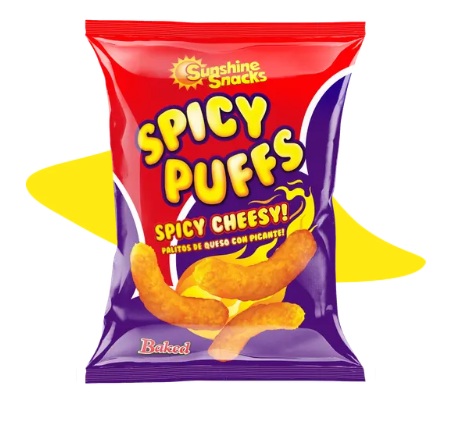 [CFPUFFSP] Sunshine Snacks Spicy Cheese Puffs 56g