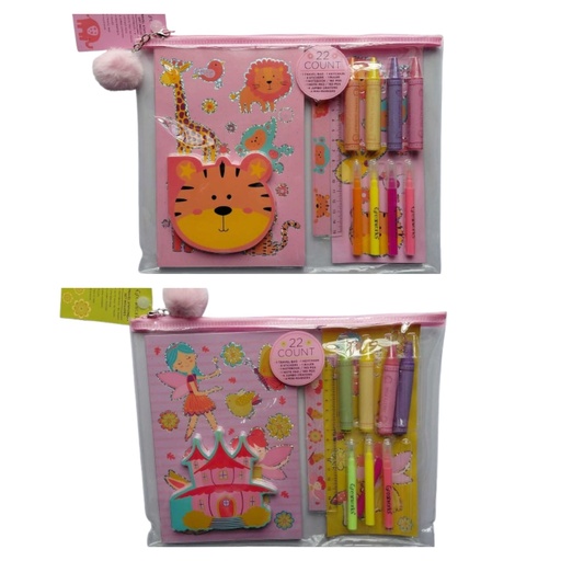 Greatworks 22pc Girls Stationery Set  #114-1297