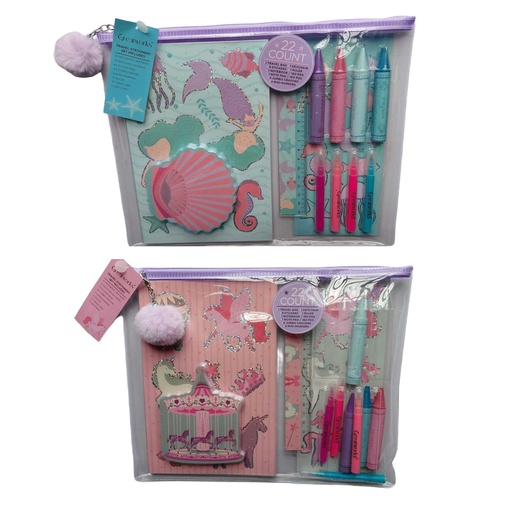 Greatworks 22pc Girls Stationery Set  #114-1296
