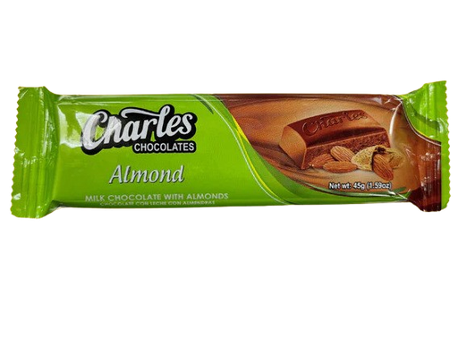 [CFALMOND] Charles Chocolates Almond 45g