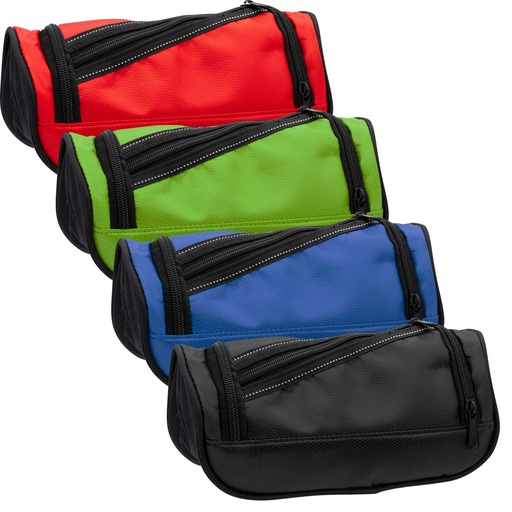 Pencil Case 2 Zip 4 Asst Colours #PC833AD