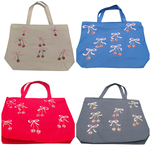 Artzy Bag - CHERRY Design Tote Bag (Can Be Used For Art Bag/Beach Bag or Every Day Use)