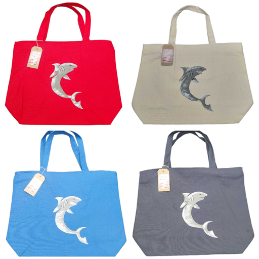 Artzy bag - SHARK Design Tote Bag (Can Be Used For Art Bag/Beach Bag or Every Day Use)