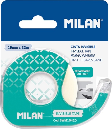 [MIBWM10420] Milan Invisible 3/4" x 33m Tape w/Dispenser #BWM10420 