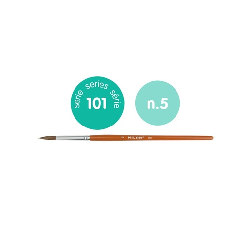 [MI80305B] Milan School Round #5 Paint Brush Ser 101 #80305B (Singular) - (12/pk)