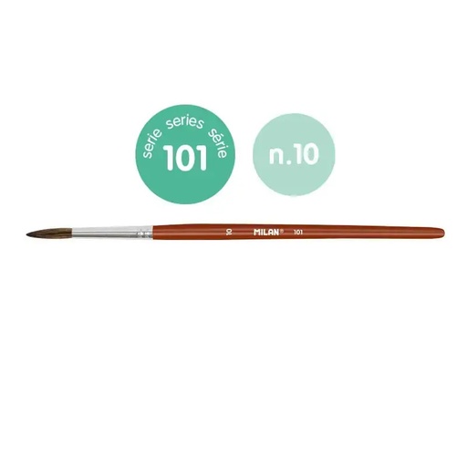 [MI80310B] Milan School Round #10 Paint Brush Ser 101 #80310B (Singular) - (6/pk)
