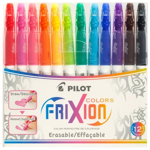 [PPSWFCS12] PILOT Frixion Erasable Felt Tip Pen 12Pack #SWFCS12