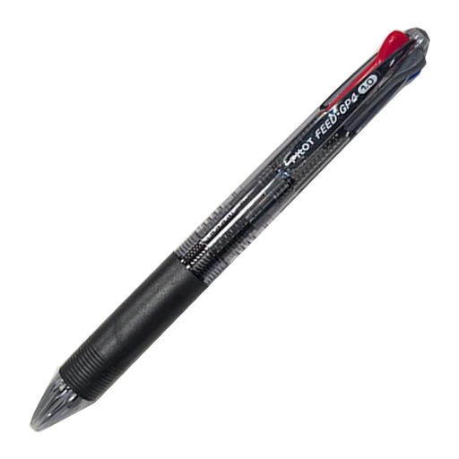 [PPBPKG35R] Pilot Feed GP4 BP Med 4 Colour (Blk/Bl/Rd/Gr) Pen #BPKG-35RMBT (Each) - 12/bx