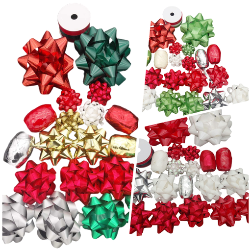 XMAS Bow & Ribbons 20pc Pack #BBW20A-4